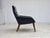 Wood Danish Armchair in Black Artificial Leather and Teak Wood Legs, 1970s For Sale - Image 7 of 15