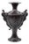 Meiji Floral Bronze Amphora Vase, Japan, Late 19th Century For Sale