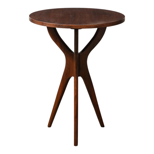 Mid-Century Modernist Sculptural Walnut Side Table by Adrian Pearsall For Sale