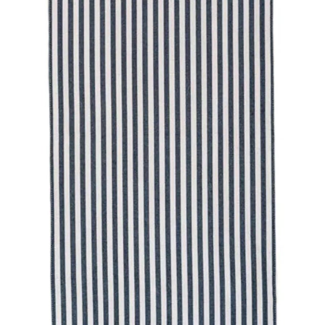 72"L x 14"W Enhance your dining experience with this timeless Cotton Black Striped Table Runner, adding a touch of classic...