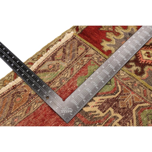 Mid 20th Century Vintage Turkish Yastik Rug - 01'09 X 03'04 For Sale - Image 5 of 8