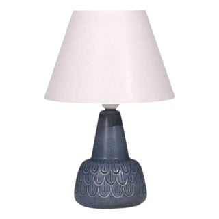 1960s Mid-Century Modern Søholm Stentøj, Table Lamp, Light Blue Stoneware For Sale