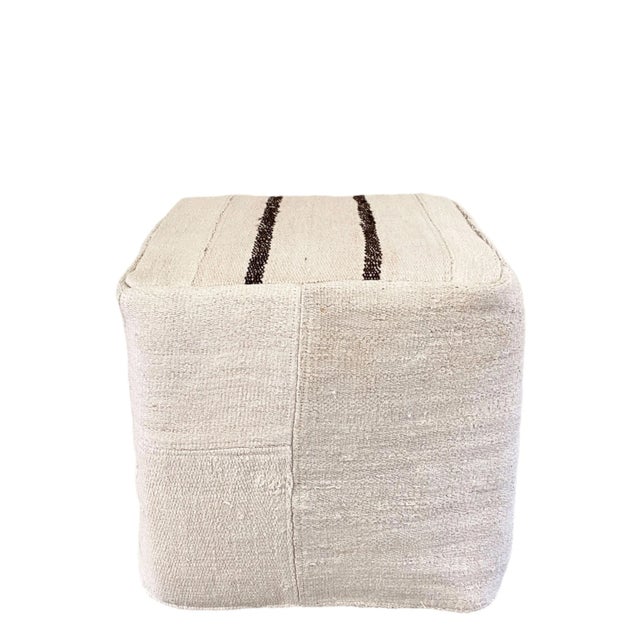 Liboria Hemp Pouf For Sale - Image 4 of 4