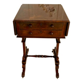 Antique William IV Rosewood Lamp Table, 1830s For Sale