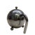 Vintage Postmodern Stainless Steel Teapot With Orb Feet | Space Age Modernist Serving Piece For Sale - Image 4 of 5