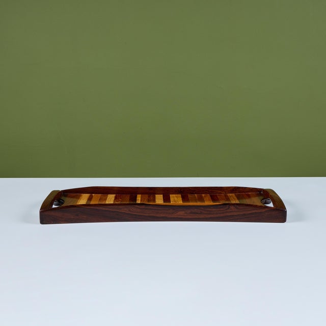 Don Shoemaker Rectangular Cocobolo Tray for Señal For Sale In Los Angeles - Image 6 of 14