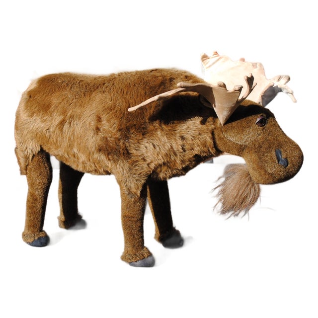 Vintage Moose Animal Footstool For Sale