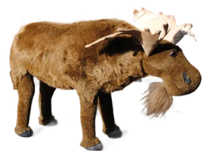 Vintage Moose Animal Footstool