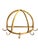Charming vintage French wall-mounted rack crafted from natural bamboo with an elegant dome-shaped silhouette. Featuring...