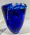 Kosta Boda Cobalt Kosta Boda Contrast Vase Anna Ehrner Abstract For Sale - Image 4 of 7