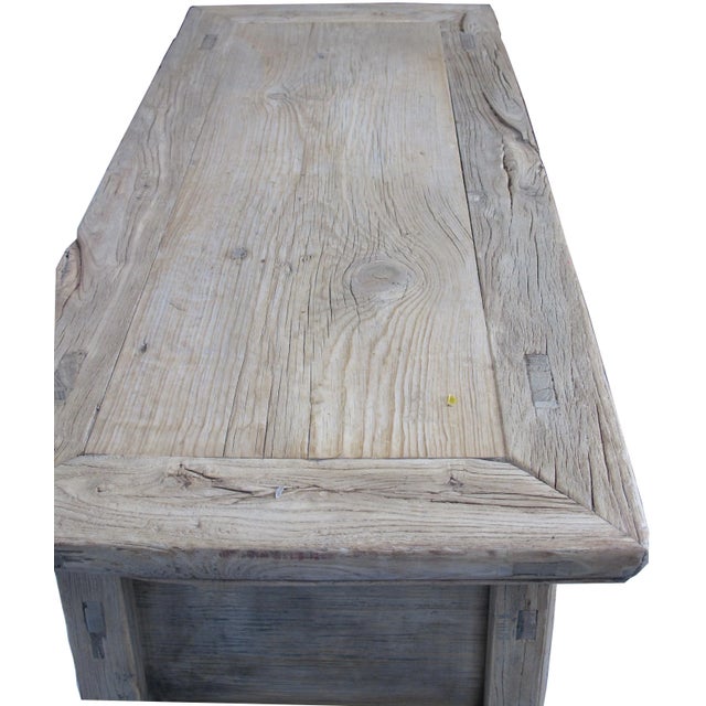 Rustic Asian Dresser With Decorative Carved Drawer For Sale - Image 12 of 13