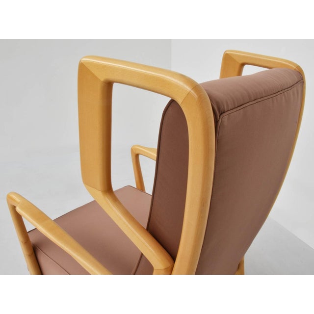 Armchairs in Satin by Orlando Orlandi, 1951, Set of 2 For Sale - Image 11 of 12