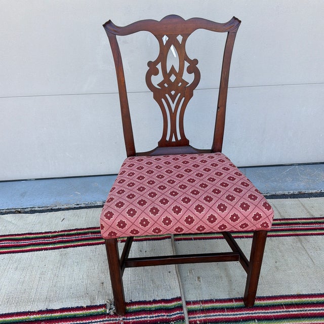 Antique Mahogany Chippendale Side Chair, Massachusetts, Circa 1780s For Sale - Image 12 of 12