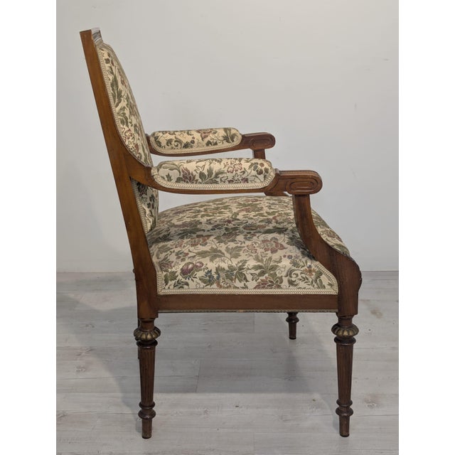 Antique Louis XVI Style Armchair, France For Sale - Image 4 of 18