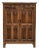 1920s French Gothic Oak Cabinet in Original Patina For Sale