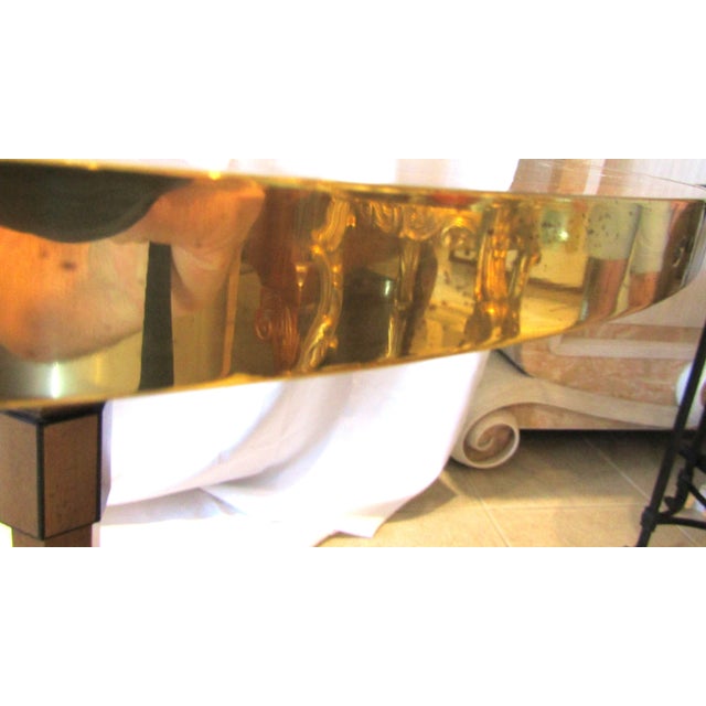 1970s Baker Stately Homes Collection Parquetry Tripod Accent Table For Sale - Image 12 of 14