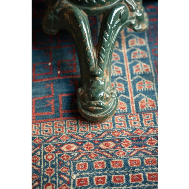 French Cast Iron Garden Table, 1890s For Sale - Image 6 of 12