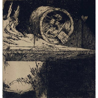 Robert A. Birmelin, Speedometer, American Modernist Abstract Etching For Sale