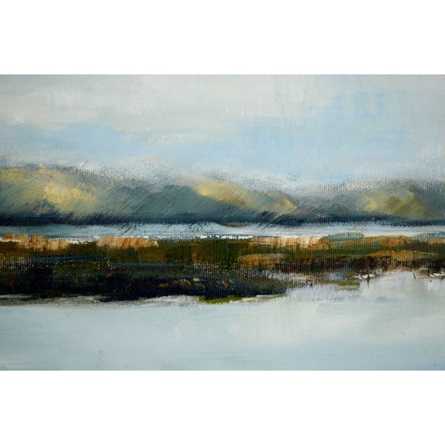 1960s "Over the Bridge, Armenia" Figurative Landscape Oil Painting by Hovanessian, Framed For Sale In Monterey, CA - Image 6 of 8