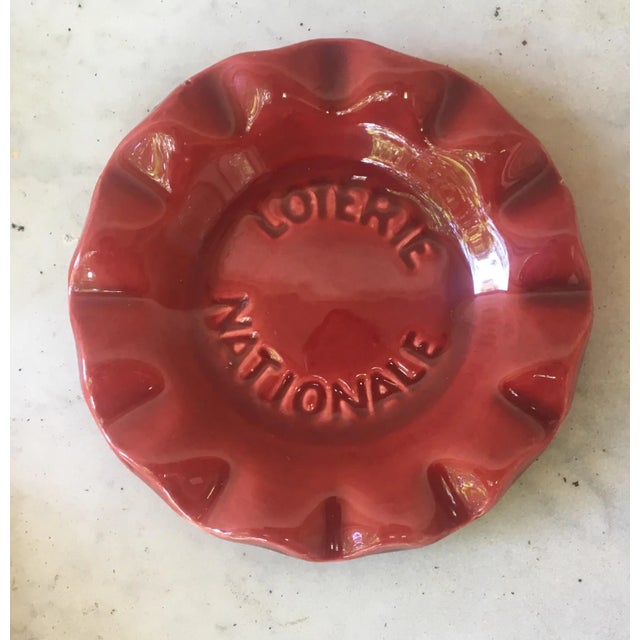 French French Lottery Saint Clement Ashtray For Sale - Image 3 of 3