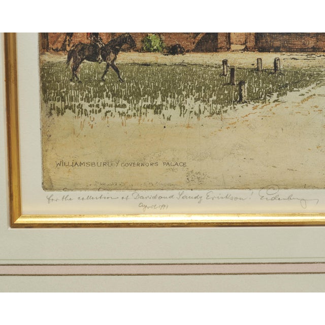 Set of 3 Josef Eidenberger Williamsburg Architectural Etchings 1977 For Sale - Image 15 of 18