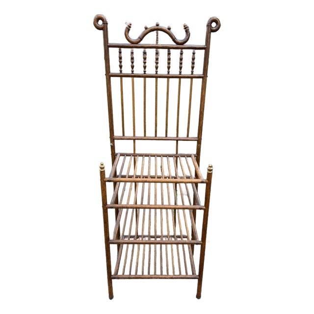 Antique 19th Century Bentwood Stick and Knob Shelf Shelves Magazine Rack For Sale