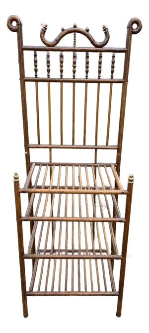 Antique 19th Century Bentwood Stick and Knob Shelf Shelves Magazine Rack
