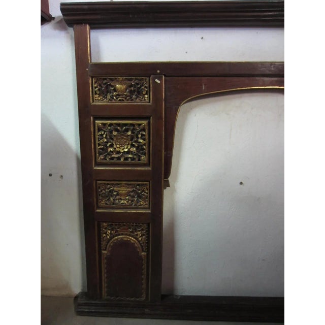 Brown Antique Room Divider For Sale - Image 8 of 10