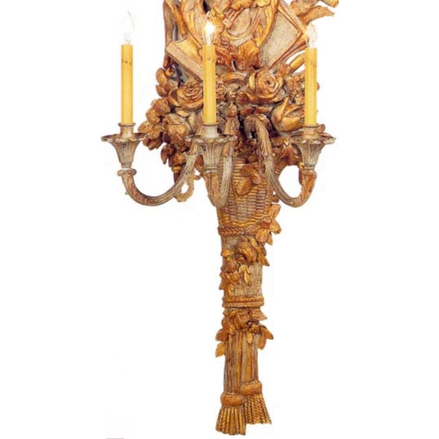 Carvers' Guild Rosecliff Theatrical Sconces- Set of 2 For Sale - Image 4 of 6