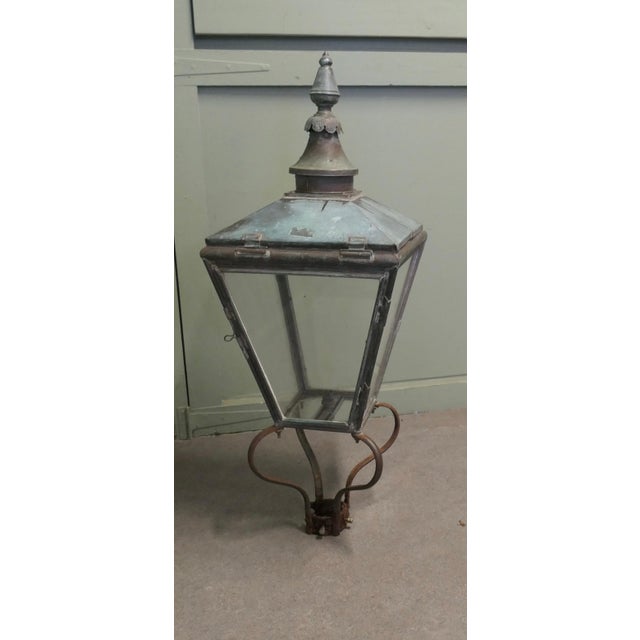 Large Victorian Copper Lantern For Sale - Image 3 of 8