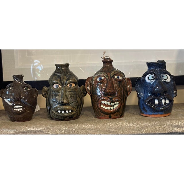 Four Face Jugs That Every Collector Should Have! For Sale - Image 11 of 11