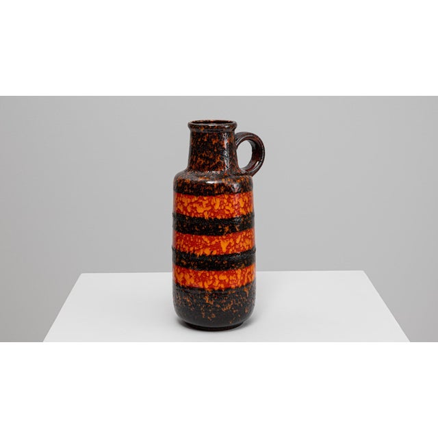 20th Century German 'W. Germany' Ceramic Vase For Sale - Image 11 of 18