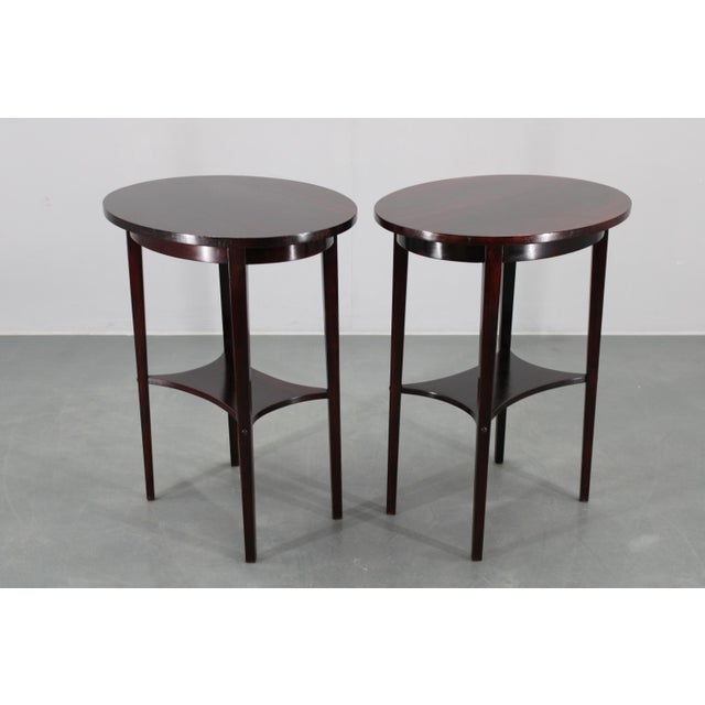 Black No. 206 Side Tables from Thonet, Former Czechoslovakia, 1930s, Set of 2 For Sale - Image 8 of 18