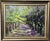 This is an original oil painting on canvas depicting a summer landscape, titled "A Shady Path". Signed in the lower-right...