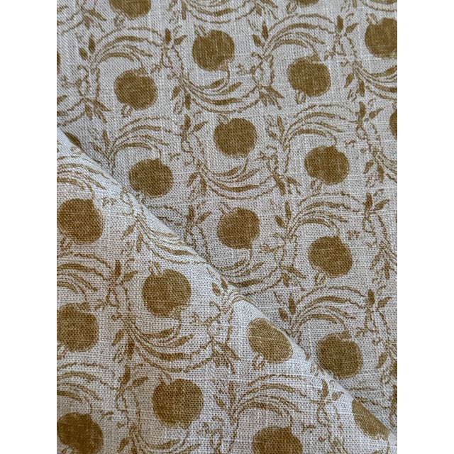 GP & J Baker Seadpod fabric 3 1/2 yards SEED POD OCHRE Fabric Collection COROMANDEL SMALL PRINTS Width 54.37" Horizontal...