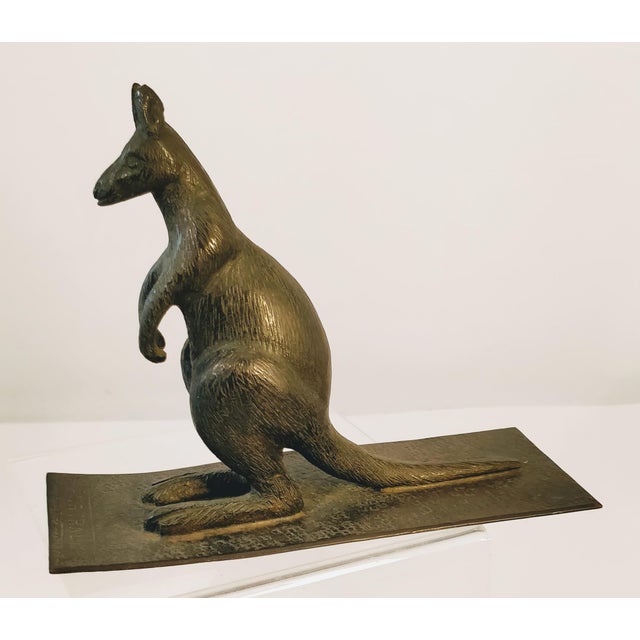 Australian Bronze Kangaroo Sculpture Figurine Chairish
