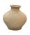 Coastal Vintage Cream Ceramic Floral Relief Vase For Sale - Image 3 of 12