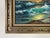 Wood 1970’s Vintage S. Sherman Impressionist Sunset Ocean Landscape Oil on Canvas Painting For Sale - Image 7 of 10