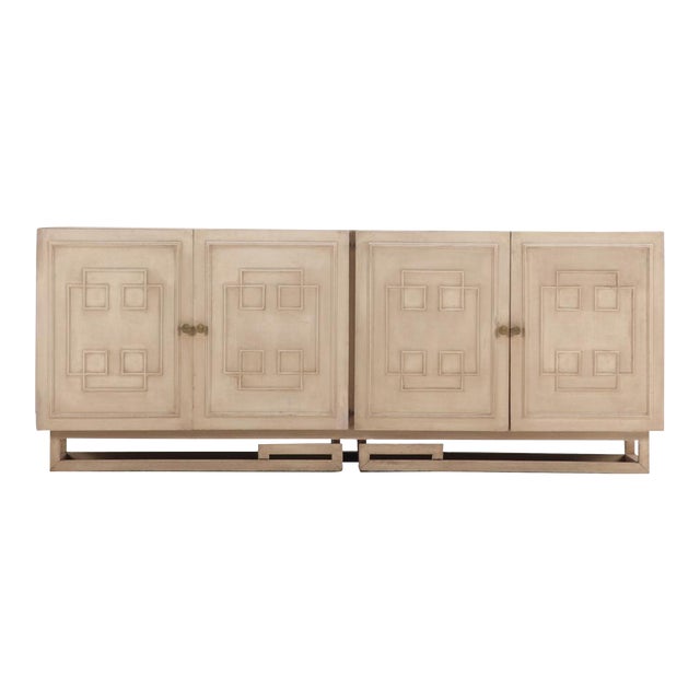 Mid-Century Modern Painted Four Door Dresser or Sideboard C 1960 For Sale