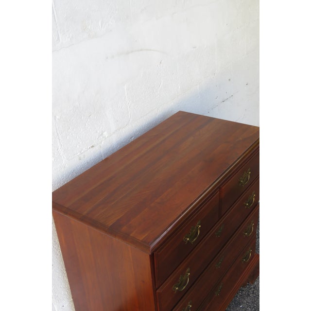 Jamestown Sterling Solid Cherry Low Dresser Bathroom Vanity 5606 For Sale - Image 10 of 11