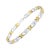 This stunning yellow gold and sterling silver link bracelet is certain to become a favorite. Polished yellow gold X shaped...
