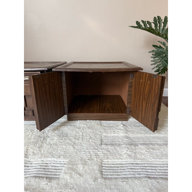 Vintage Brutalist End Tables / Nightstands After Paul Evans For Sale - Image 10 of 12