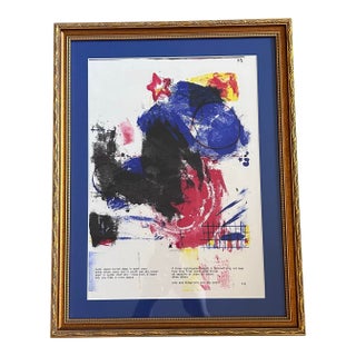 Robert Rauschenberg ‘Untitled’ Lithograph From 1c Life Magazine For Sale
