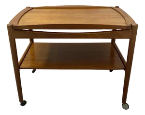 Teak Cart by Poul Hundevad for Bernstorffsmine Møbelfabrik, Denmark, 1960s