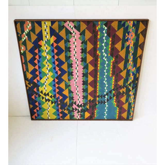 Mid 20th Century Abstract Artwork Painting, Circa 1960s, Large For Sale - Image 5 of 13