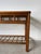 1970's Vintage Coastal Geometric Rattan & Glass Top Console Table For Sale - Image 11 of 16
