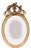 Regency Gilt Oval Mirror, 1860s For Sale