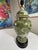 Japanese Vintage Japanese Fujita Kutani Celadon Ginger Jar Lamp Chrysanthemum For Sale - Image 3 of 12