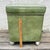 1950s Mid Century Modern Green Vinyl Storage Ottoman Hassock With Casters For Sale - Image 17 of 18