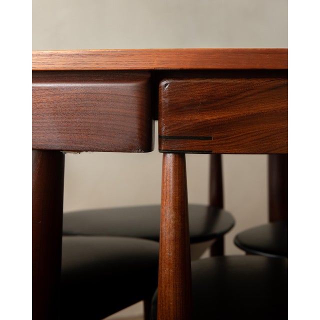 Mid-Century Modern Teak Roundette Dining Set by Hans Olsen for Frem Røjle, 1950s, Set of 5 For Sale - Image 14 of 18